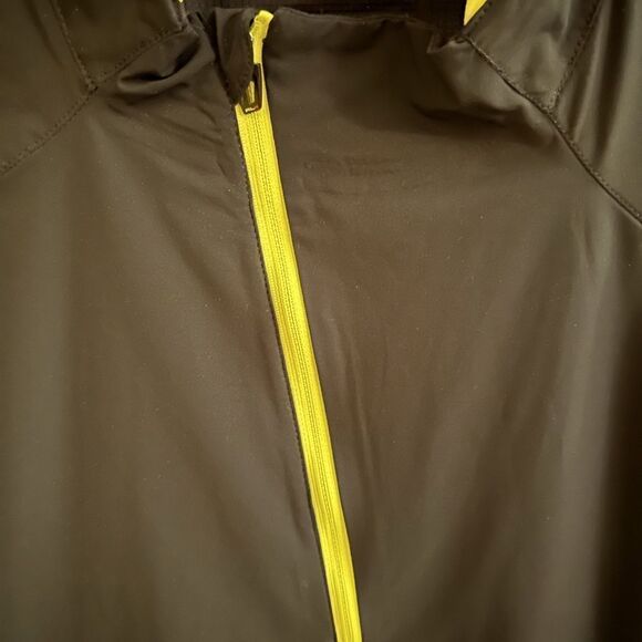 RLX black performance golf jacket with mesh detail and yellow accents NWOT XL - Picture 5 of 16